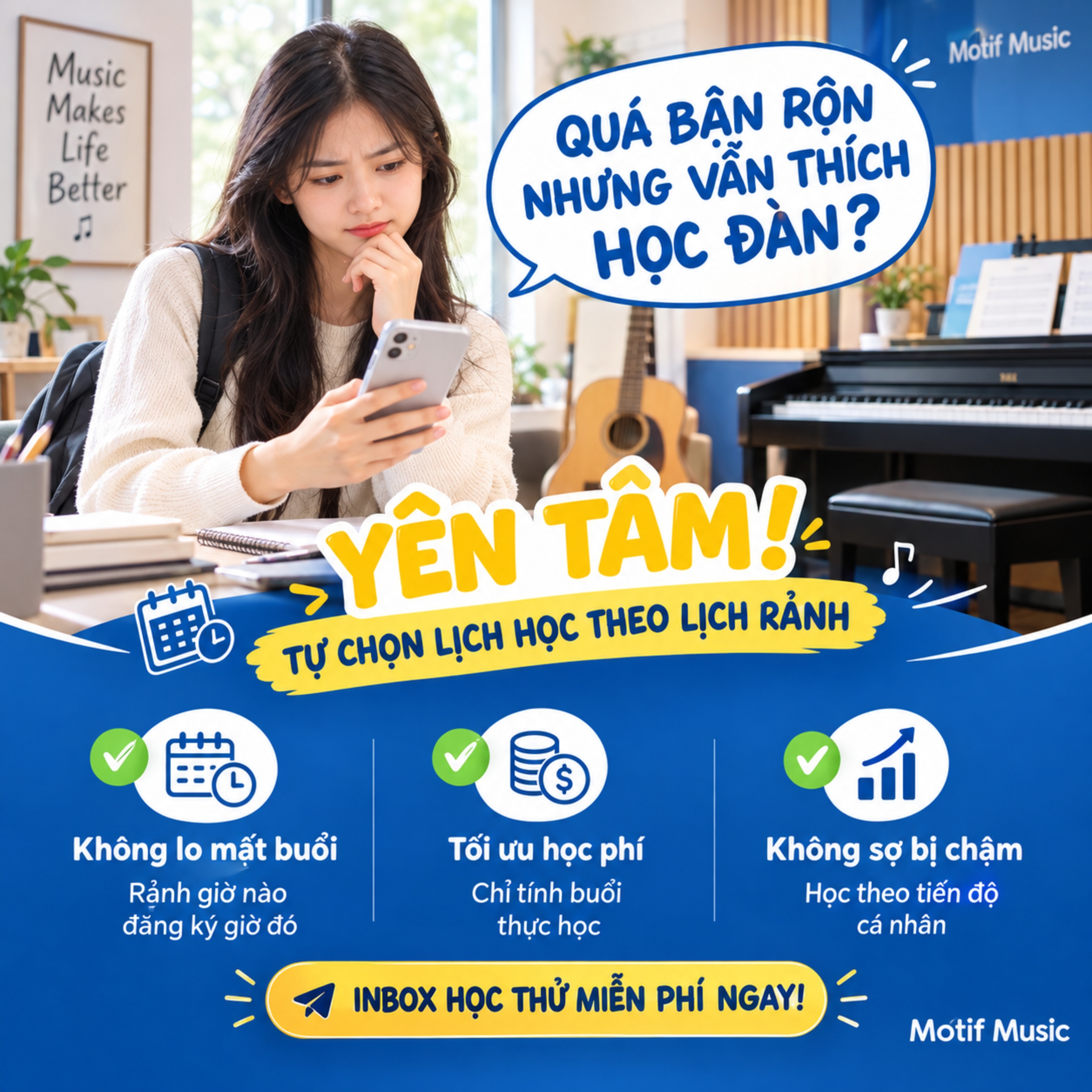 học đàn linh hoạt